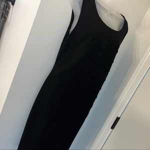 Calvin Klein Black sheath dress with inner lining diagonal detail